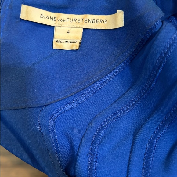 Vibrant Cobalt Blue Diane von Fürstenberg (DVF) Dress Sz. 4 - Picture 6 of 8